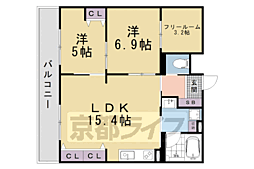 間取図画像 2SLDK