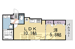 ＧＲＡＭＭ六地蔵　Ａ棟 1階/102