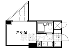 デリード桃山南 1Kの間取図画像