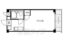 ブルックスドム 1Kの間取図画像