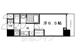 アドバンス京都ソナーレ 1Kの間取図画像