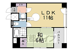 グラシオーズ芦刈山 1LDKの間取図画像