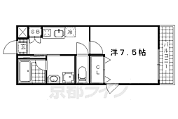 ドゥレーヴ大宅 1Kの間取図画像
