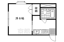 メゾングランドール 1Kの間取図画像