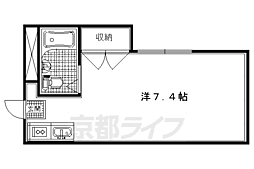 コーポ杉 1Kの間取図画像