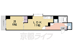 サンモリタ 1LDKの間取図画像