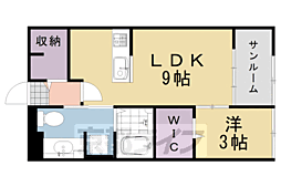 フレーシュ89 1LDKの間取図画像