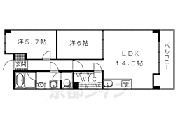 イヌイ星の子ハイツ 2LDKの間取図画像