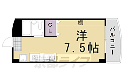 プレジールマンション 1Kの間取図画像