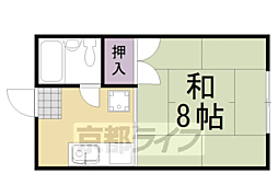 シティーハウス有栖川 1Kの間取図画像