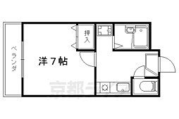 パルデンス洛東 1Kの間取図画像