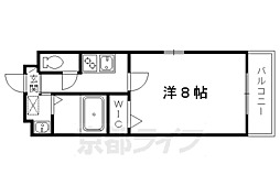 サクシード伏見駅南 1Kの間取図画像
