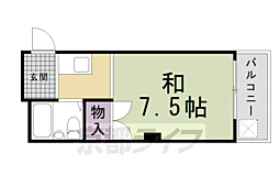 ハウスカイモリ 1Kの間取図画像