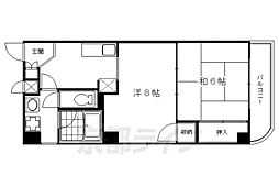 グリーンゲイブルズ小寺 2Kの間取図画像