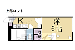 レオパレス曽我部 1Kの間取図画像