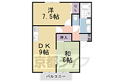 メゾンドシュウ 2DKの間取図画像