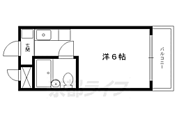 明治館にしき 1Kの間取図画像