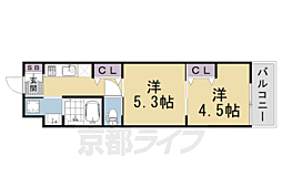 ARCOBALENO KYOTO NISHIKYOGOKU 2Kの間取図画像