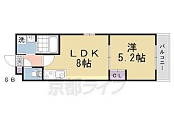 サクシード藤森 1LDKの間取図画像