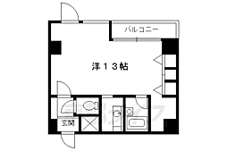 ラフィーネ御池 1Kの間取図画像