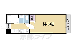 Fortuna鷹峯 1Kの間取図画像