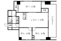 シルエラ御所南 3LDKの間取図画像