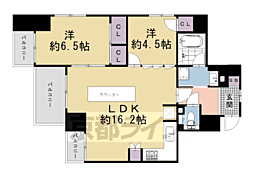 レジオン四条堀川 4階/404