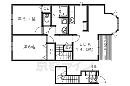 メルシー ボンジョルネ A棟 2階