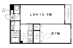 サンクスパレS-field 1LDKの間取図画像