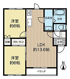 レジデンスグーテの間取図画像