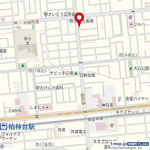 地図を拡大表示