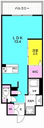 LEGALANDNISHINOMIYA PARKSIDE 1LDKの間取図画像