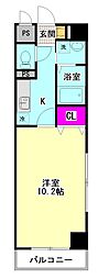 ドリームワン 1Kの間取図画像