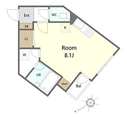 間取図画像 ワンルーム