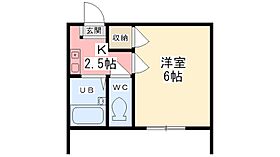 グラーノ・メゾン 104 ｜ 兵庫県姫路市若菜町２丁目（賃貸アパート1K・1階・17.94㎡） その2