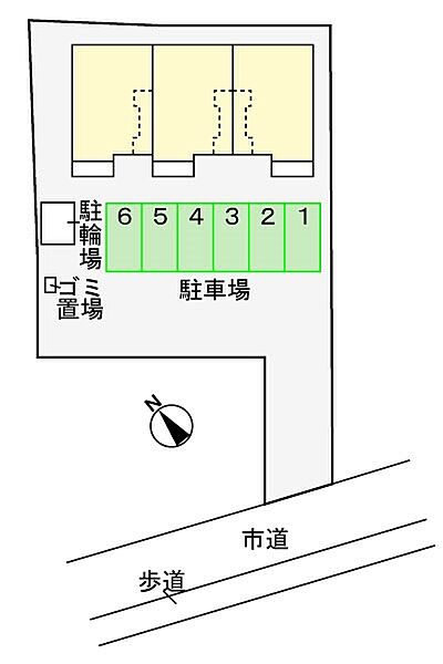 ルミエール 202｜兵庫県姫路市西庄(賃貸アパート1LDK・2階・46.09㎡)の写真 その4