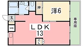 フラッツ東今宿 E棟 102 ｜ 兵庫県姫路市東今宿５丁目（賃貸アパート1LDK・1階・44.71㎡） その2