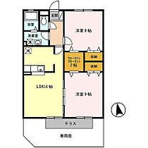 ウイングテラス　Ｃ 103 ｜ 兵庫県姫路市飾磨区構３丁目（賃貸アパート2LDK・1階・69.56㎡） その2