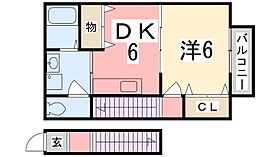 コンフォート花田II 201 ｜ 兵庫県姫路市花田町上原田（賃貸アパート1DK・2階・36.44㎡） その2