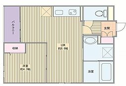 間取図画像 1LDK