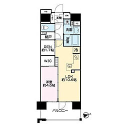 レーベン姫路本町 1SLDKの間取図画像