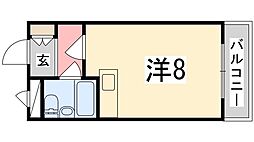 メゾンYS ワンルームの間取図画像