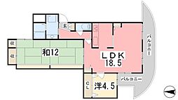 メゾン富士才 2LDKの間取図画像