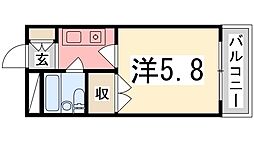 グリーンハイツ南駅前 1Kの間取図画像