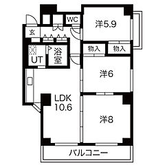 物件の間取り