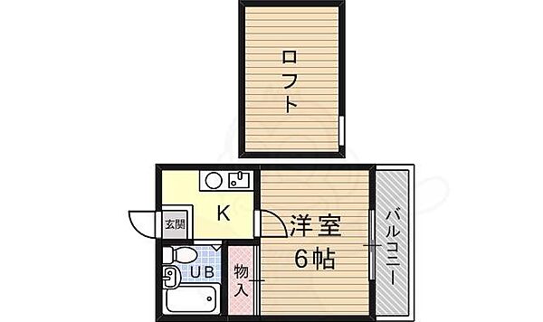 大阪府高槻市登美の里町(賃貸アパート1K・2階・17.33㎡)の写真 その2