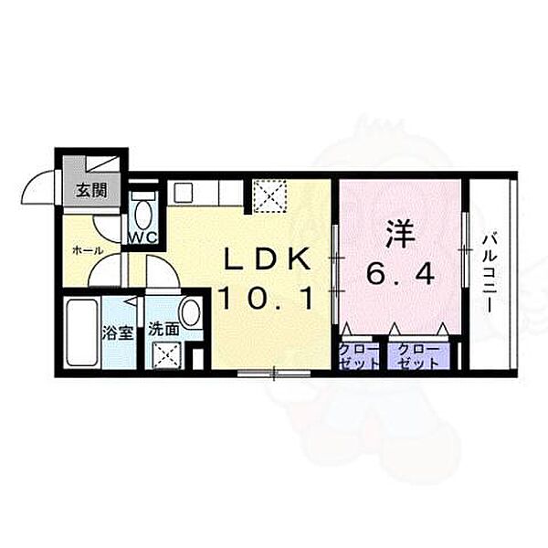 大阪府高槻市氷室町２丁目(賃貸アパート1LDK・3階・40.88㎡)の写真 その2