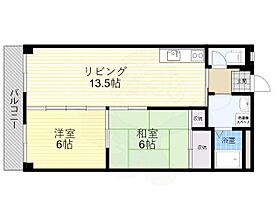 大阪府高槻市富田町６丁目（賃貸マンション2LDK・2階・55.00㎡） その2