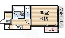 池上マンション ワンルームの間取図画像