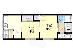 さくらコーポ 2DKの間取図画像